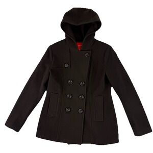 Vintage Esprit Jacket Womens Small Brown Wool Blend Soft Warm Preppy Comfort